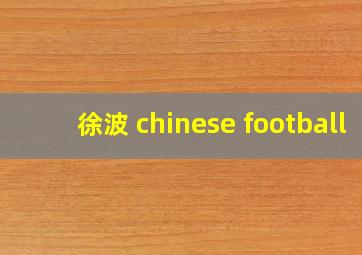 徐波 chinese football